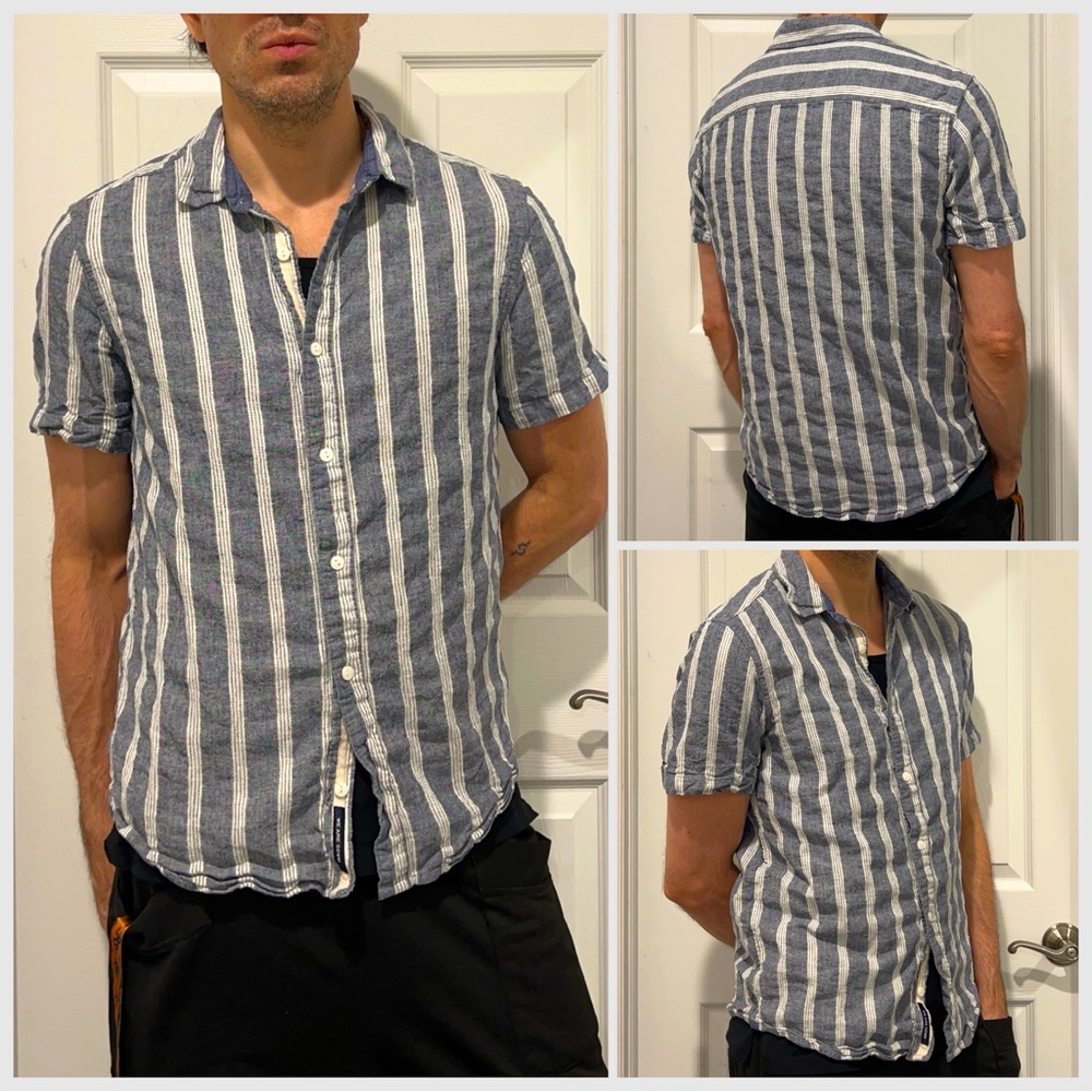 Buffalo Linen shirt Mens Size Medium NEW